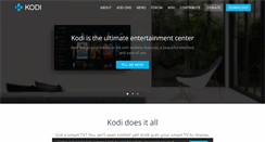 Desktop Screenshot of kodi.tv