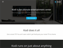 Tablet Screenshot of kodi.tv